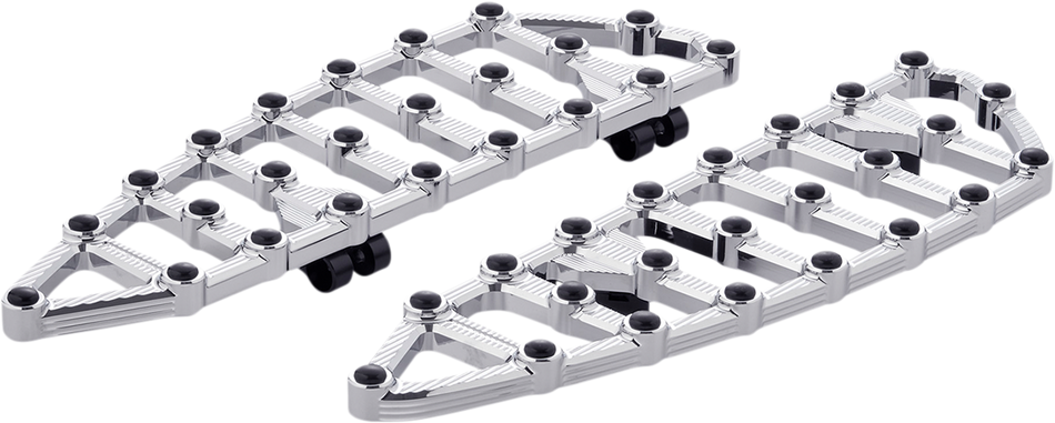 ARLEN NESS MX Driver Floorboards - Chrome 410-008