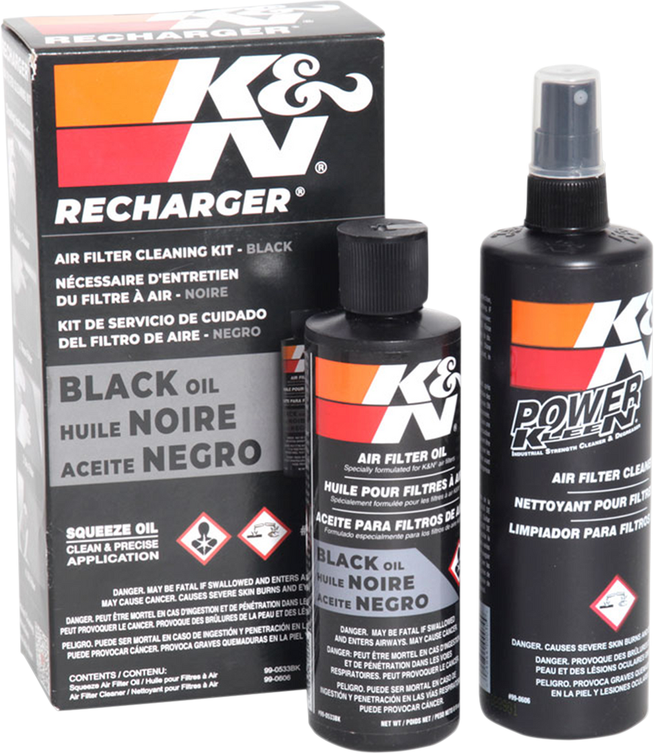 K & N Black Air Filter Care Kit 99-5050BK