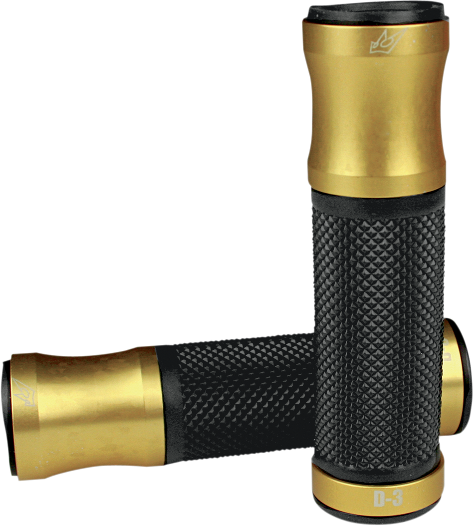 DRIVEN RACING Grips - D3 - Gold/Black D3GD