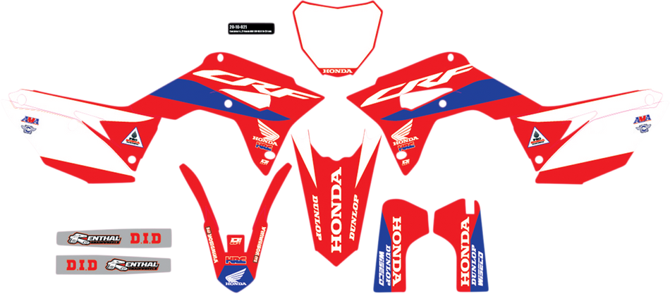 D'COR VISUALS Graphic Kit - Honda - HRC 20-10-921