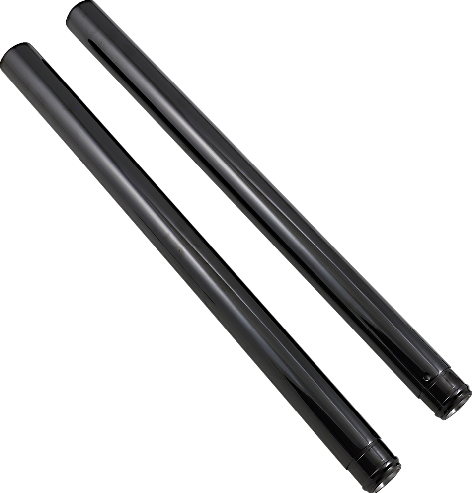 CUSTOM CYCLE ENGINEERING Black Diamond-Like Fork Tubes - 49 mm - 25.875" Length 710020