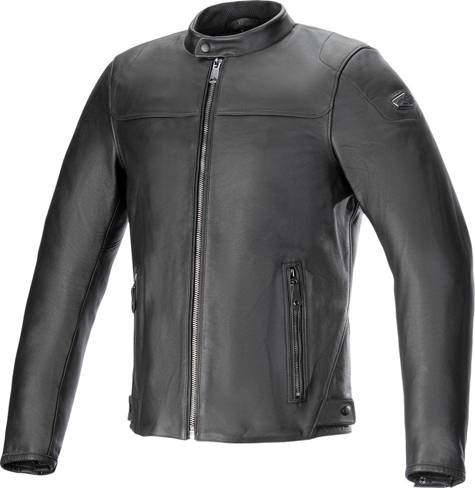 ALPINESTARS Blacktrack Leather Jacket - Black - 4XL 3103824-1100-4X