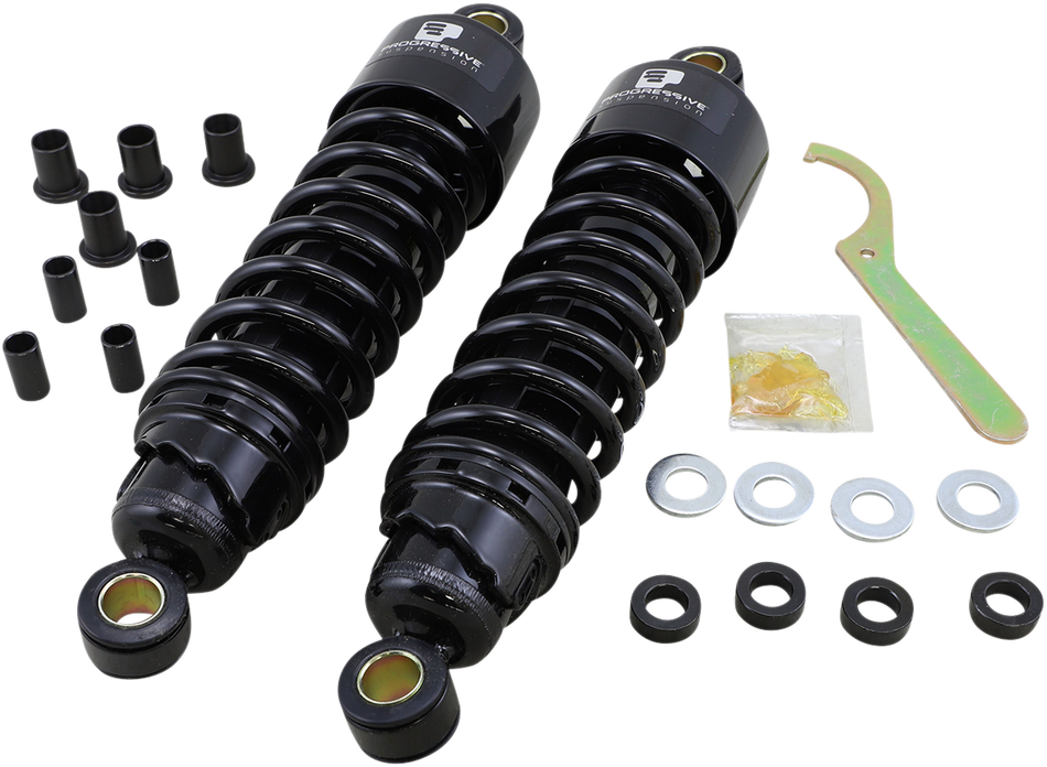 PROGRESSIVE SUSPENSION 412 Series Shock - 11.5" - Standard - Black - FLH/T 412-4074B