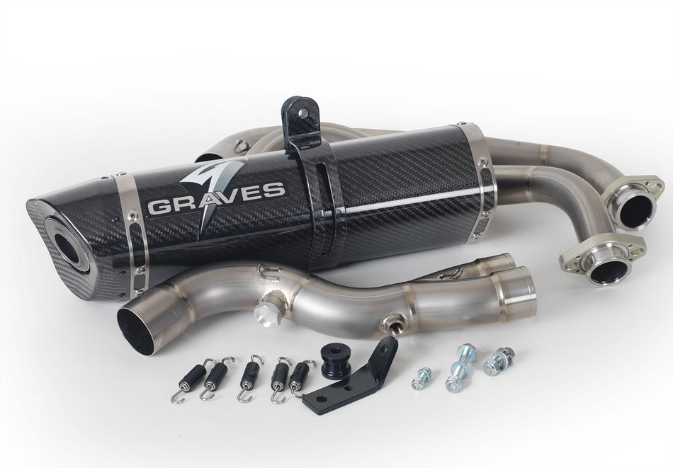 Graves motorsports yamaha fz07 mt07 xsr700 r7 full exhaust system