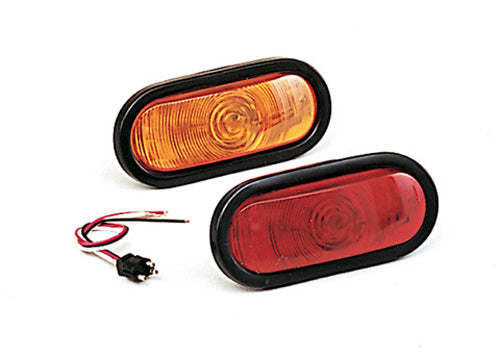 Optronics Sealed Taillight 6 Oval Red OP708