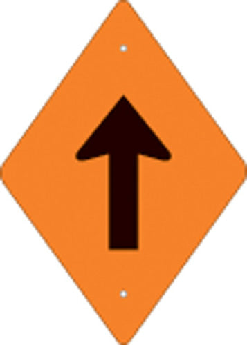 Voss Signs Orange Plastic Reflective Trail Blazer Vertical Arrow V055262