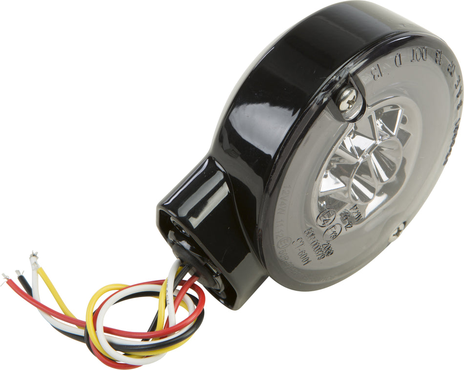 HARDDRIVE Turn/Stop Combo Led Amber/Red Black W/Smoke Lens 164501