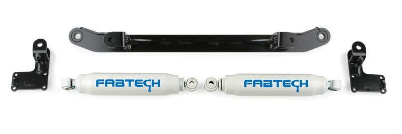 Fabtech 07-14 GM C/K1500 2WD/4WD Dual Steering Stabilizer System w/Perf. Shocks FTS21044BK