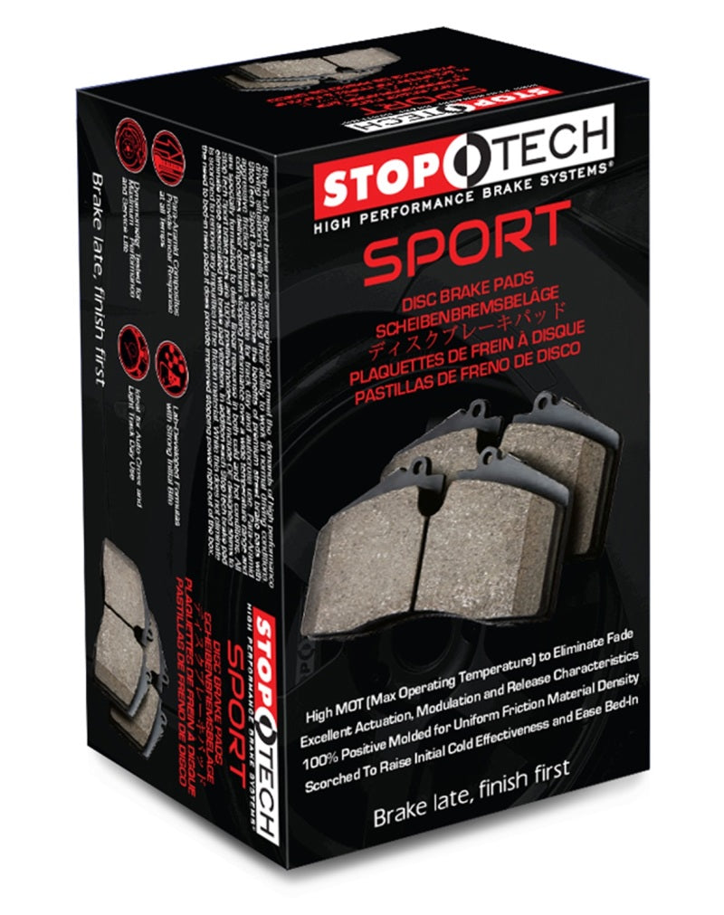 StopTech Sport Brake Pads w/Shims and Hardware - Rear 309.1399