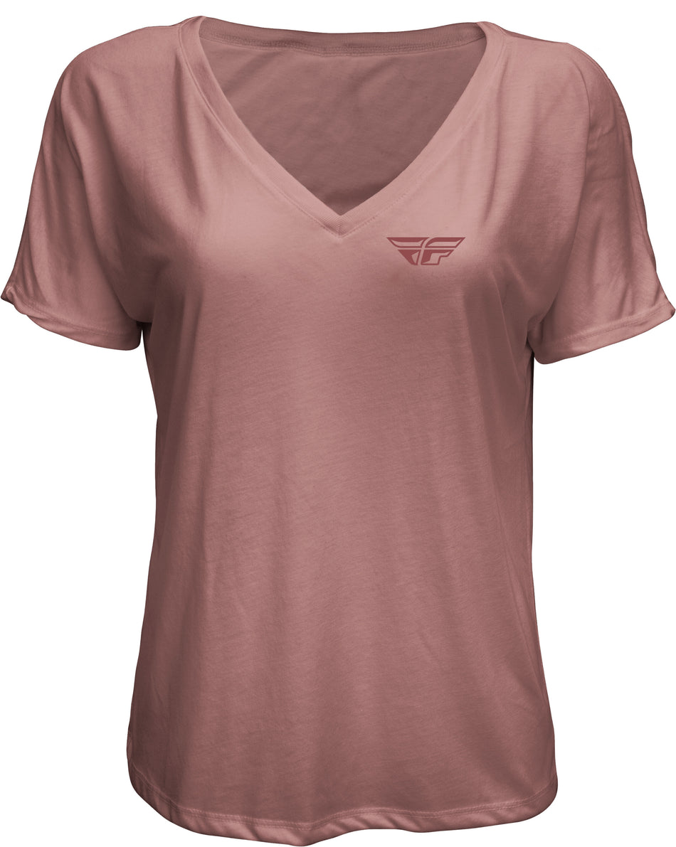 FLY RACING Women's Fly Crush Tee Mauve Sm 356-0502S