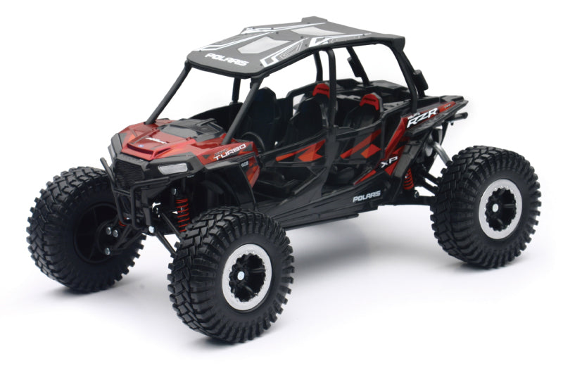 New Ray Toys Polaris RZR XP4 Rock Crawler (Titanium Metallic)/ Scale - 1:18 57976B