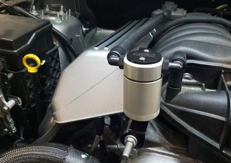 J&L 11-23 Dodge Charger SRT 6.4L Hemi Passenger Side Oil Separator 3.0 - Clear Anodized 3063P-C