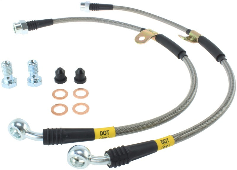 StopTech 07-08 Cadillac Escalade Stainless Steel Front Brake Lines 950.66002