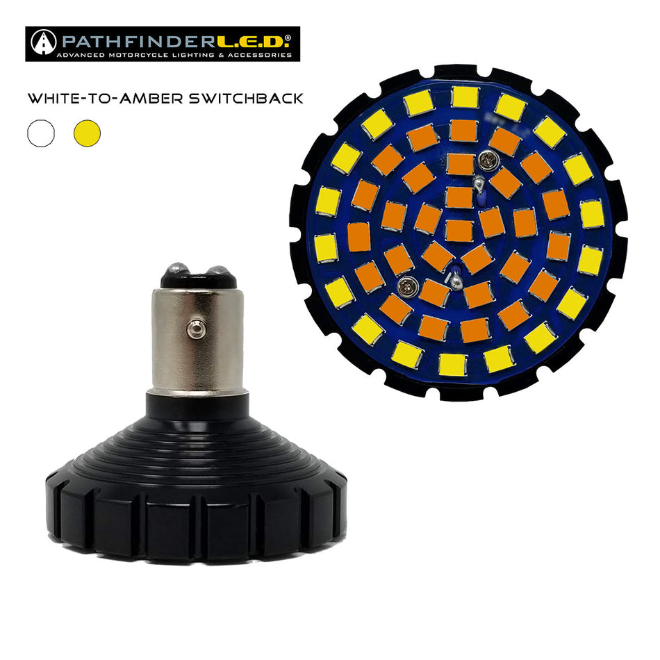 PATHFINDERBullet Ultra Bright Led White/Amber 1157 Style4857SB