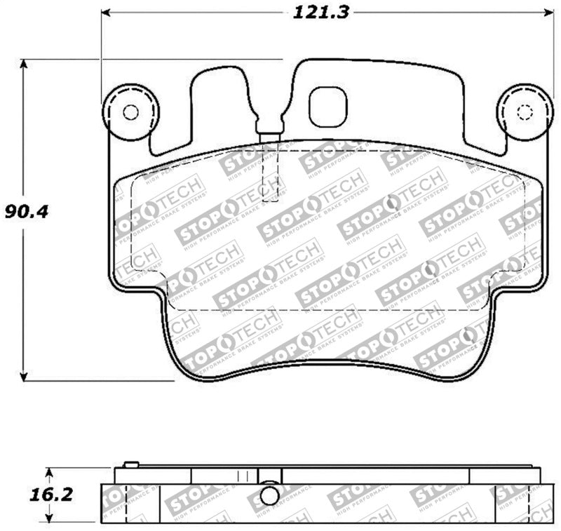 StopTech Performance 00-07 Porsche Boxster S / 06-07 Cayman / 99-05 911 Carrera Front Brake Pads 309.0917