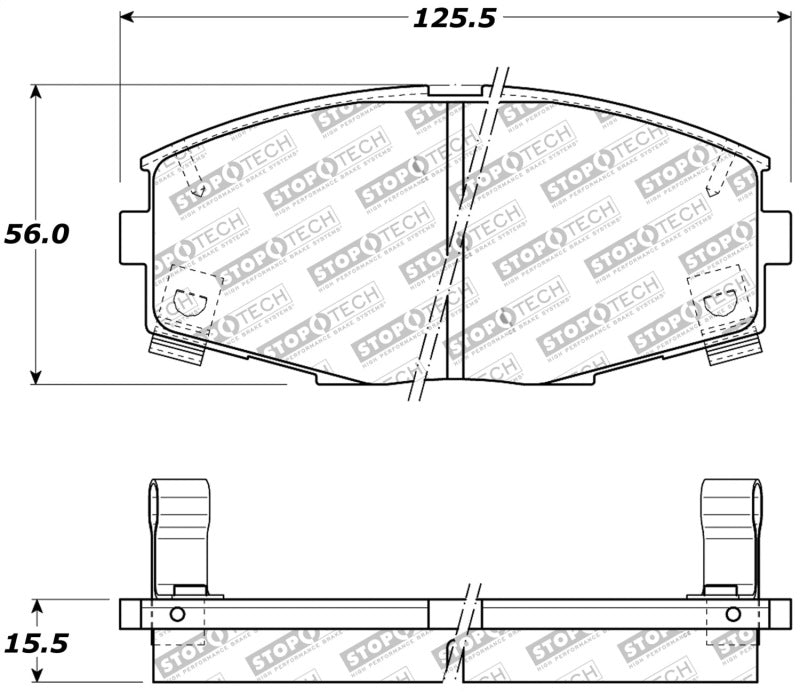 StopTech Performance 87-92 MK3 Supra Front Brake Pads 309.0435