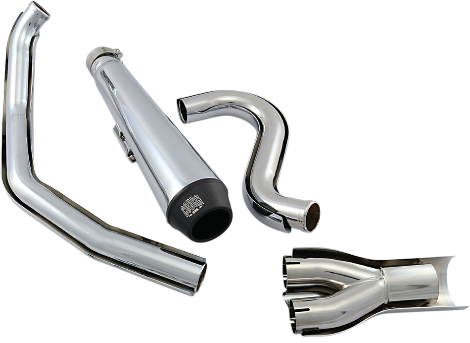 COBRA El Diablo Exhaust - Chrome - '88-'06 Softail 6485