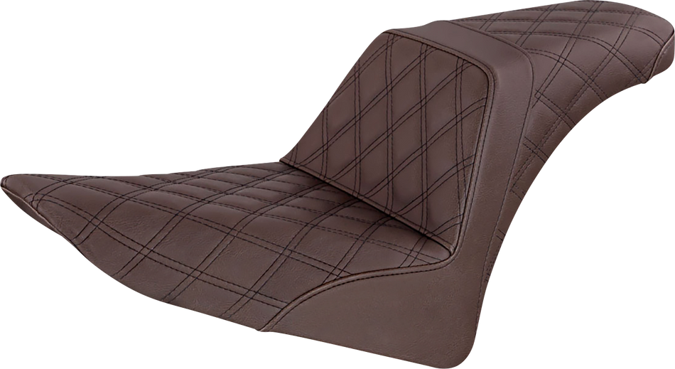 Asiento elevador para SADDLEMEN - Costura de celosía completa - Marrón - FLS 812-26-175BR 