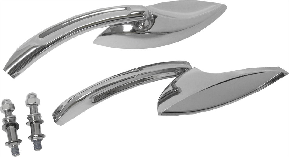 HARDDRIVE Mirrors Chrome Eliptical Chrome 18-222