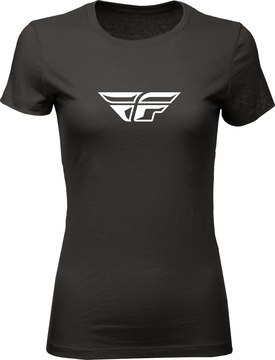 FLY RACING Women's Fly F-Wing Tee Black Xl 356-0480X