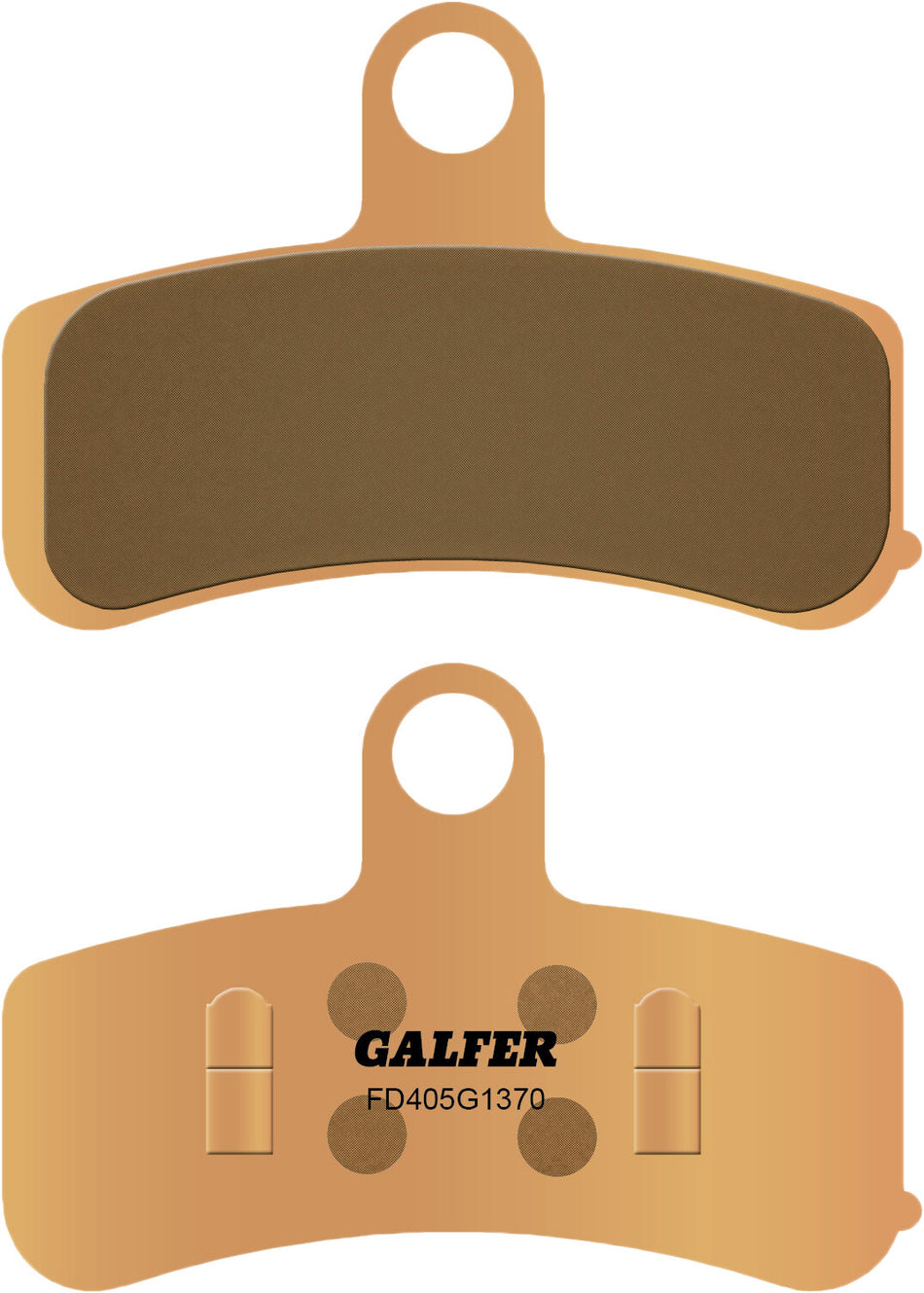 GALFER Brake Pads Hh Sintered Front `08-17 Softail Dyna FD405G1370