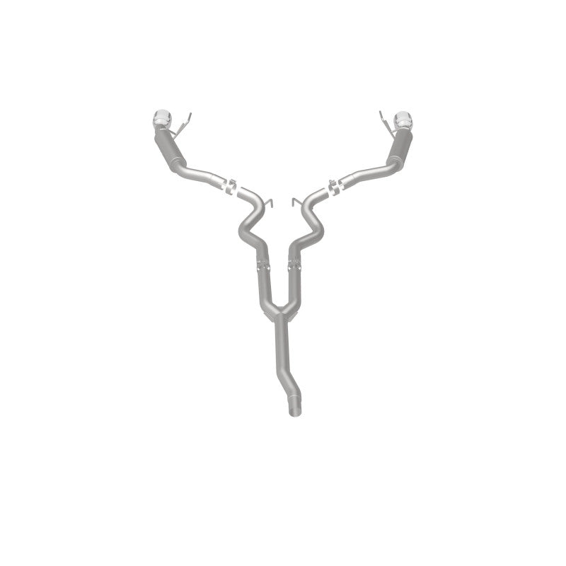 MagnaFlow Cat-Back 15-16 Ford Mustang 2.3L L4 Competition SS 3in Dual Split Rear 4.5in Black Tips 19256