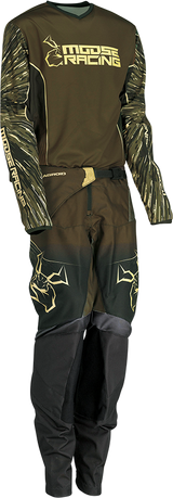 MOOSE RACING Youth Agroid Pants - Olive/Tan - 20 2903-2286