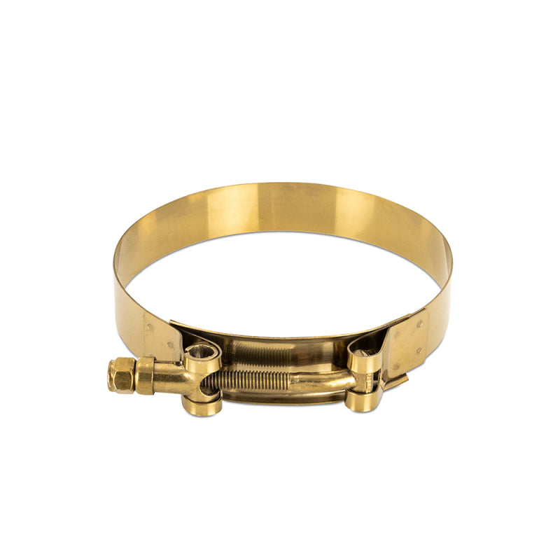 Mishimoto 4 Inch Stainless Steel T-Bolt Clamps - Gold MMCLAMP-4GD