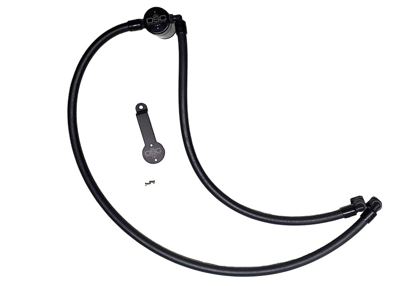 J&amp;L 20-24 Jeep Wrangler 2.0L Driver Side Oil Separator 3.0 - Black Anodized 3070D-B