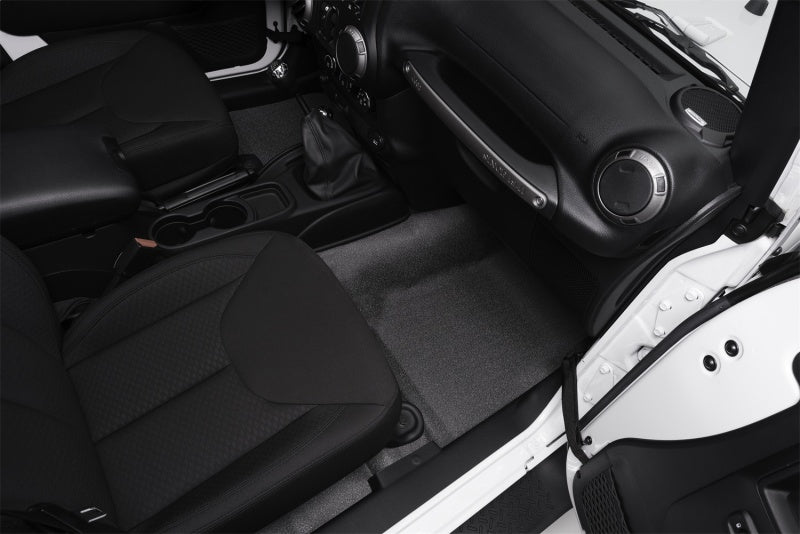 BedRug 07-16 Jeep JK Unlimited 4Dr Front 4pc BedTred Floor Kit (Incl Heat Shields) BTJK07F4