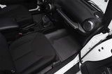 BedRug 07-16 Jeep JK Unlimited 4Dr Front 4pc BedTred Floor Kit (Incl Heat Shields) BTJK07F4