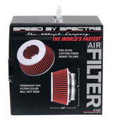 Spectre Adjustable Conical Air Filter 2-1/2in. Tall (Fits 3in. / 3-1/2in. / 4in. Tubes) - Red 8162