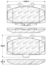 StopTech Performance 06-07 Subaru Impreza WRX/WRX STi Front Brake Pads 309.1182