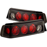 ANZO 1988-1991 Honda Civic Taillights Black 221053