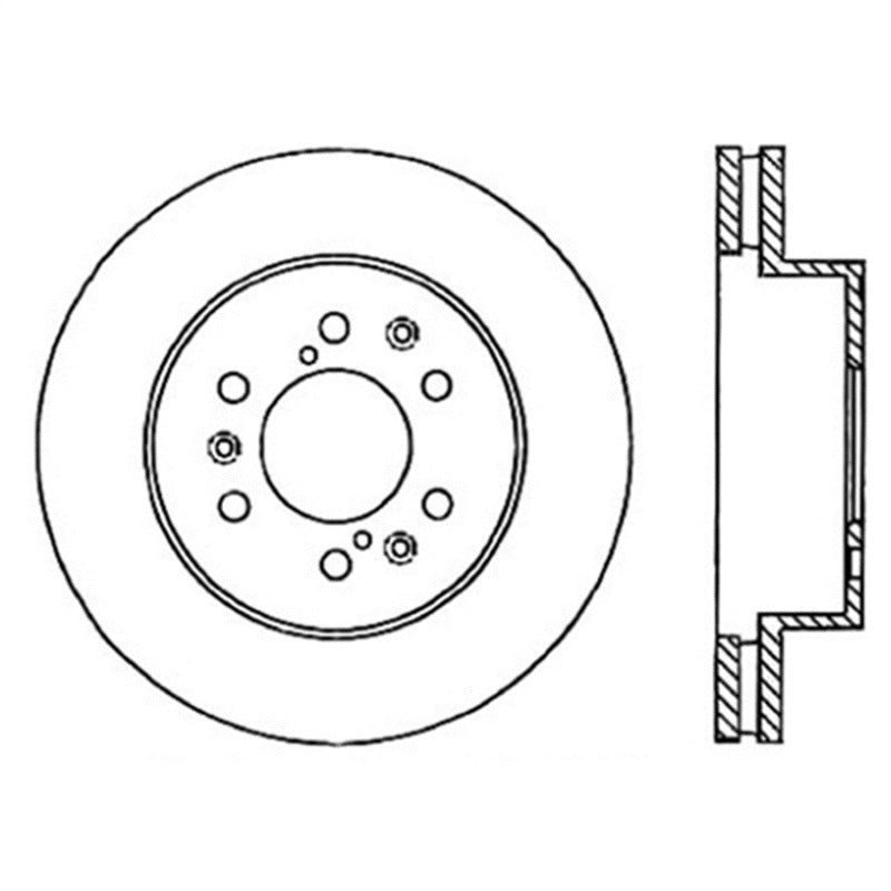 StopTech Power Slot 07 Chevrolet Tahoe Front Right Rotor 126.66057SR