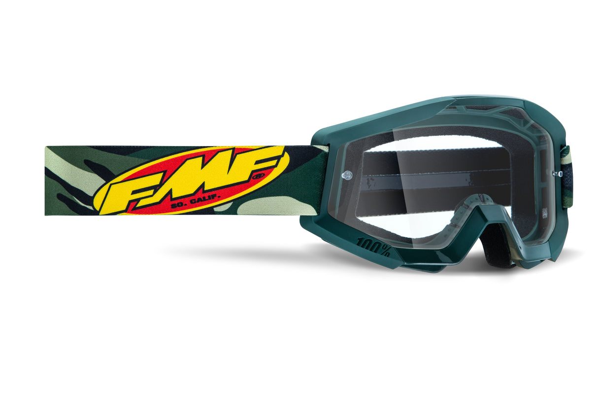 FMF VISION Powercore Goggle Assault Camo Clear Lens F-50050-00001