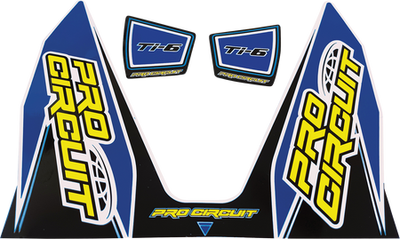 PRO CIRCUIT Ti-6 Decal - Dark Blue DC22TI6-DB