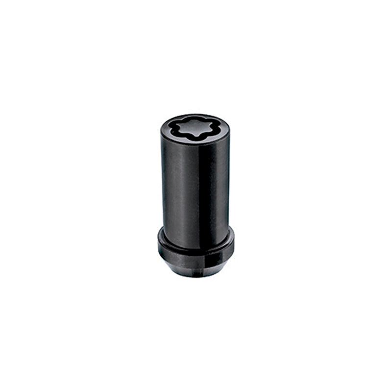 McGard Wheel Lock Nut Set - 4pk. (Tuner / Cone Seat) M14X1.5 / 1in. Hex / 1.935in. Length - Black 25112