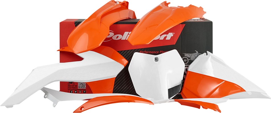 Kit de carrocería POLISPORT - '15 OEM naranja/blanco - SX/SX-F/XC 90638 