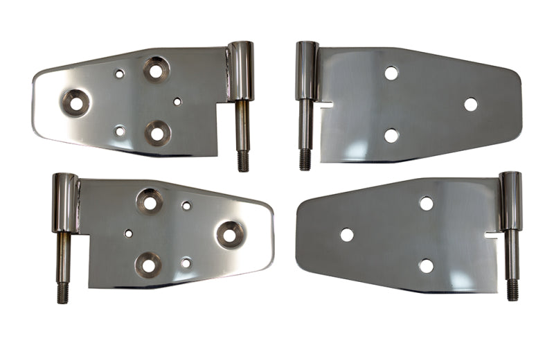 Kentrol 03-06 Jeep Wrangler TJ Door Hinge Set of 4 Pieces Polished 30719