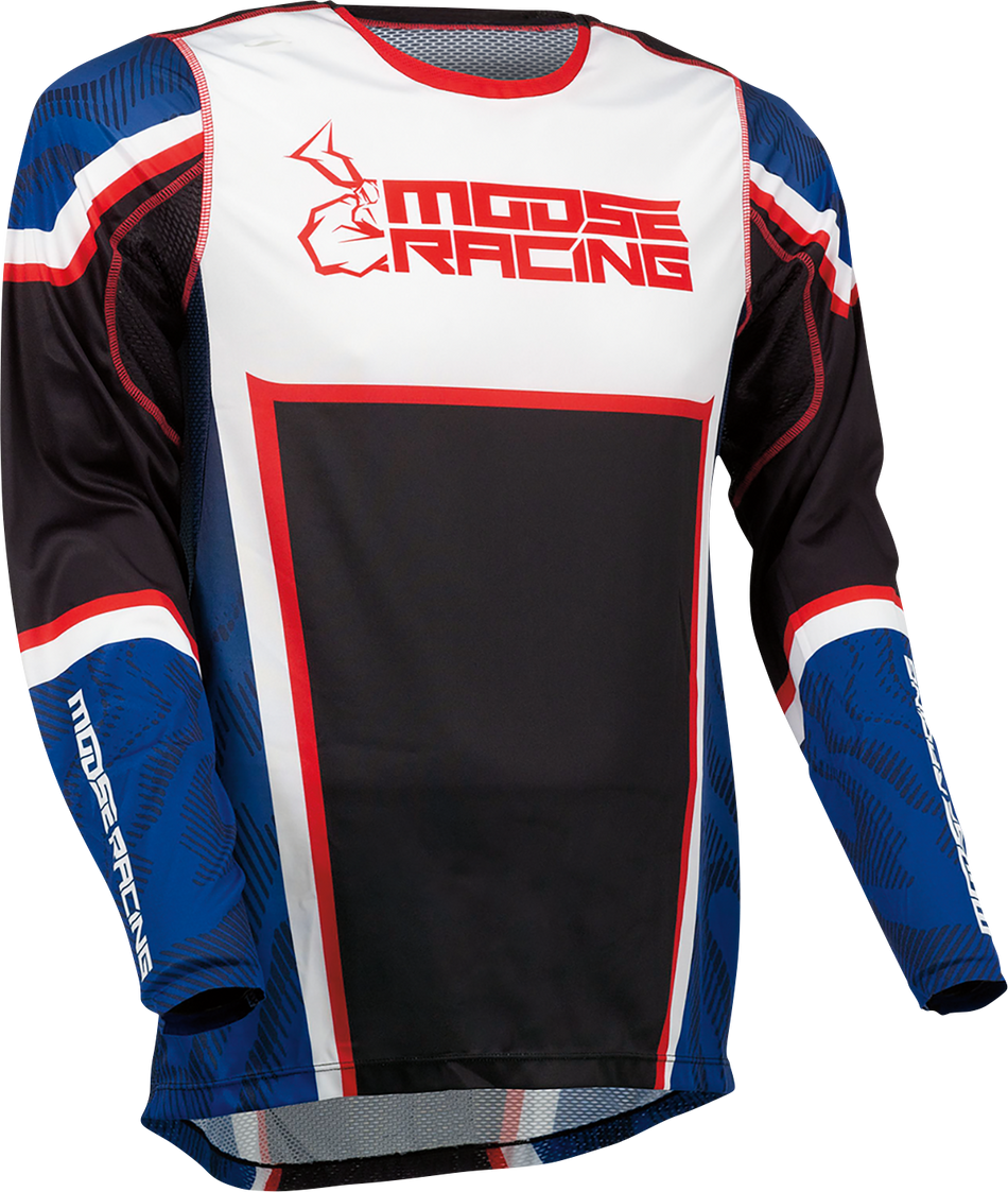 MOOSE RACING Agroid Jersey - Red/White/Blue/Black - Medium 2910-7403