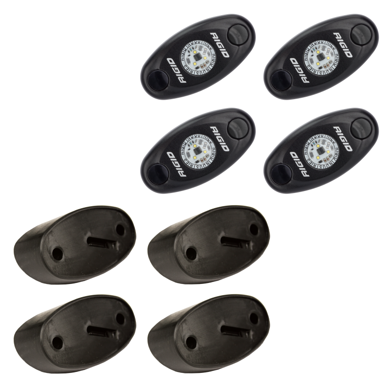 Rigid Industries Rock Light Kit- Amber (4 lights) 400243
