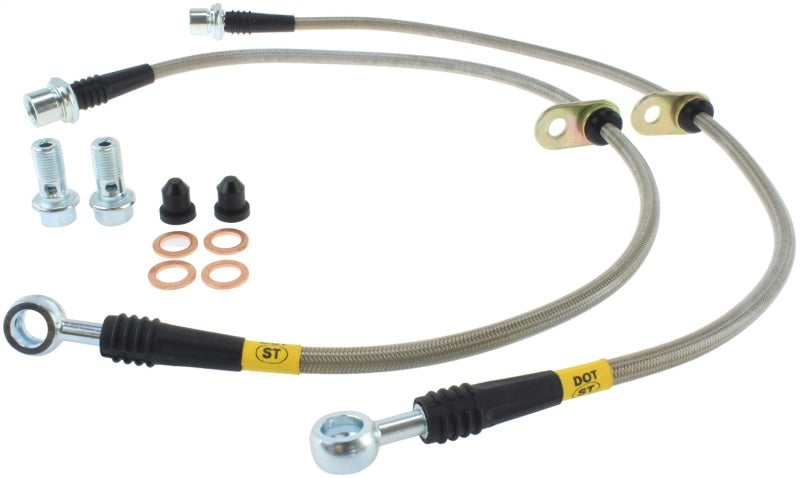 StopTech 00-05 Celica GT & GT-S/05-08 Scion tC Front Stainless Steel Brake Lines 950.44005