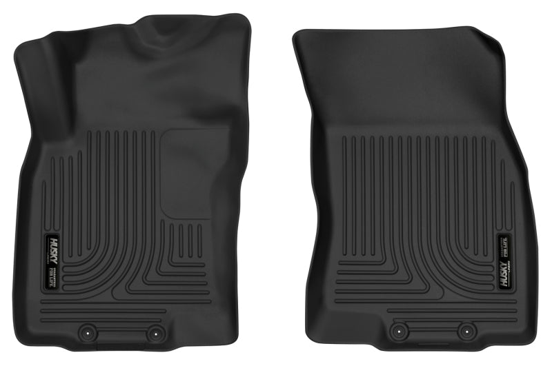 Husky Liners 14-18 Nissan Rogue / 14-15 Nissan X-Trail X-Act Contour Black Front Floor Liners 52151