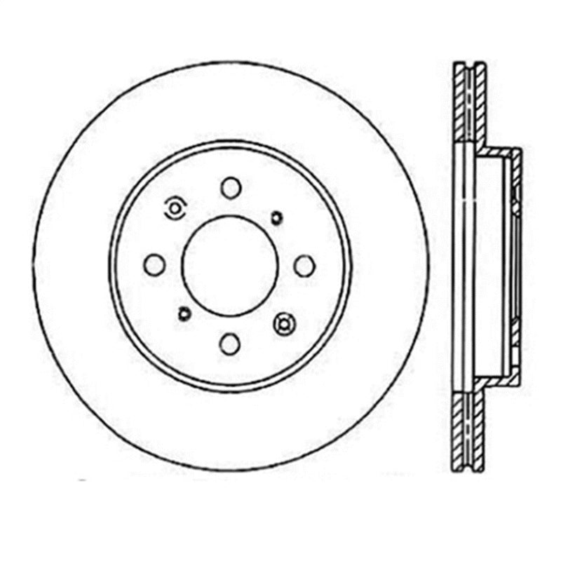 StopTech Power Slot 90-01 Integra (exc. Type R) /90-05 Civic EX/94-95 Civic SI wABS/99-03 Civic SI/ 126.40021SR