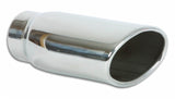 Vibrant 4.5in x 3in Oval SS Exhaust Tip (Single Wall Angle Cut Rolled Edge) 1406