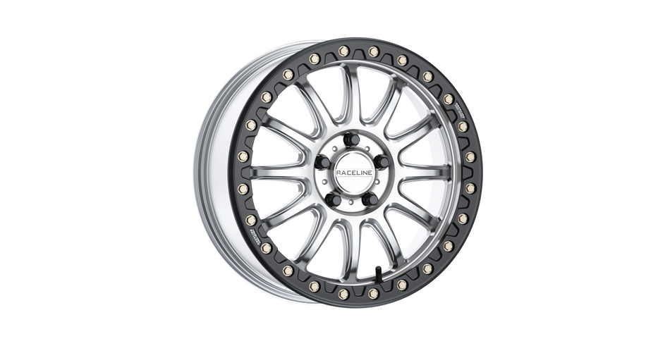 RACELINE Alpha Bdlk 17x7 5/4.5 (+25mm) Silver/Blk A14SB-77012+25