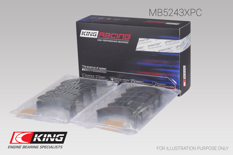 King Nissan SR20DE/DET (2.0L) (Size STD) Performance Coated Main Bearing Set GMB5243XPC