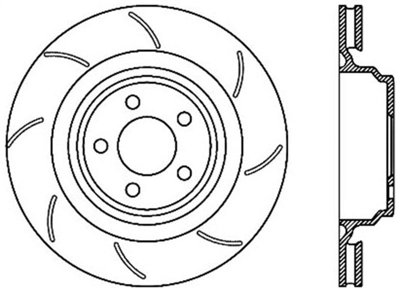 StopTech SportStop 06-09 Chrysler SRT-8 Rear Right Drilled & Slotted Rotor 127.63064R