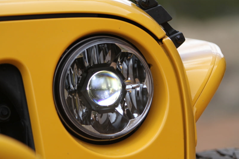 KC HiLiTES 07-18 Jeep JK (Not for Rubicon/Sahara) 7in. Gravity LED Pro DOT Headlight (Pair Pack Sys) 42341